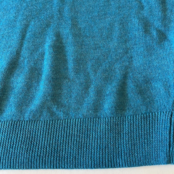 Turnbury Sweater Vest Wool Dark Turquoise Vest New - Picture 7 of 10